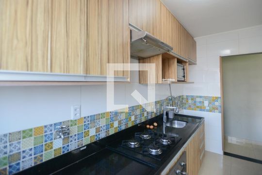 Cozinha de apartamento para alugar com 2 quartos, 48m² em Bonfim Paulista, Ribeirão Preto