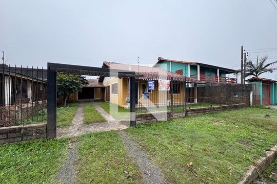 Fachada + Plaquinha de casa à venda com 3 quartos, 125m² em Santos Dumont, São Leopoldo