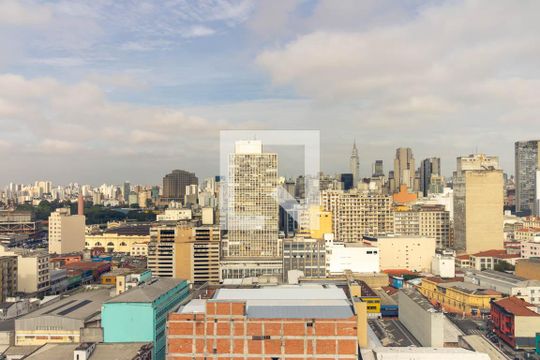 Área comum - Vista de apartamento para alugar com 1 quarto, 28m² em Centro Histórico de São Paulo, São Paulo