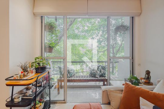 Varanda de apartamento à venda com 1 quarto, 50m² em Alto de Pinheiros, São Paulo