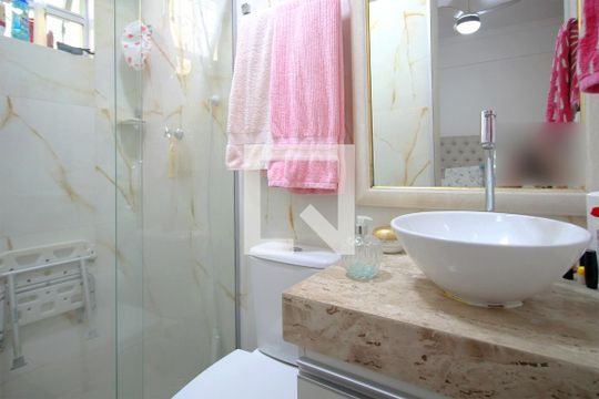 Banheiro da Suíte de apartamento à venda com 2 quartos, 105m² em União, Belo Horizonte