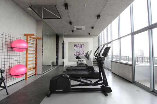 Área Comum - Academia de kitnet/studio para alugar com 1 quarto, 24m² em Vila Olímpia, São Paulo