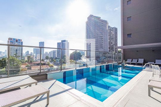 Área comum - Piscina de kitnet/studio à venda com 1 quarto, 29m² em Butantã, São Paulo