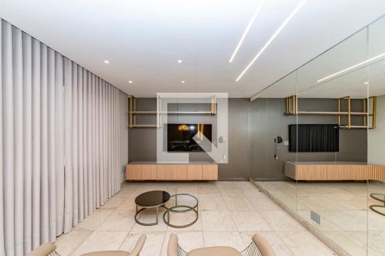 Sala de apartamento para alugar com 4 quartos, 140m² em Belvedere, Belo Horizonte