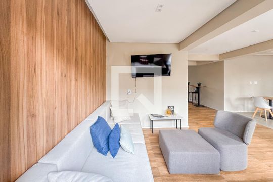 Área comum - Salão de festas de apartamento para alugar com 1 quarto, 27m² em Jardim da Gloria, São Paulo
