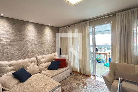 Sala  de apartamento à venda com 2 quartos, 100m² em Jardim, Santo André