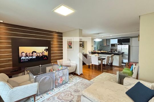 Sala  de apartamento à venda com 2 quartos, 100m² em Jardim, Santo André