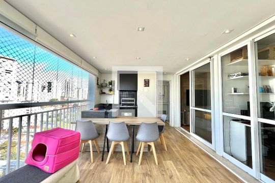 Varanda de apartamento para alugar com 3 quartos, 97m² em Chácara Inglesa, São Paulo