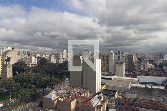 Vista do Quarto de apartamento para alugar com 1 quarto, 37m² em Campos Elíseos, São Paulo
