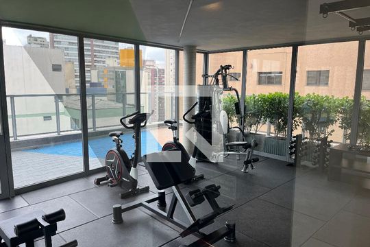 Área comum - Academia de apartamento para alugar com 1 quarto, 25m² em Perdizes, São Paulo