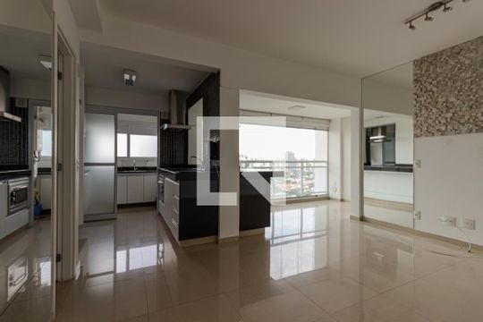 Sala de apartamento à venda com 1 quarto, 53m² em Cidade Monções, São Paulo