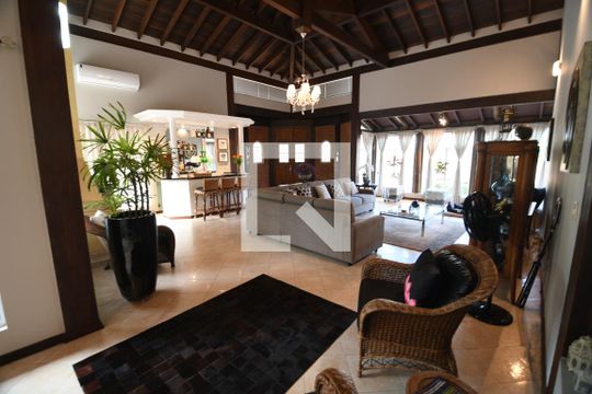 Sala de casa de condomínio à venda com 4 quartos, 470m² em Loteamento Alphaville Campinas, Campinas