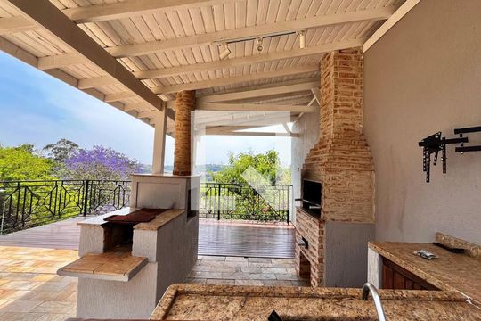 Churrasqueira de casa de condomínio à venda com 4 quartos, 356m² em Conjunto Habitacional Vila Santana (Sousas), Campinas