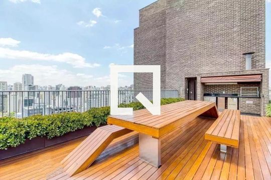 Área comum - Churrasqueira de apartamento para alugar com 1 quarto, 55m² em Itaim Bibi, São Paulo
