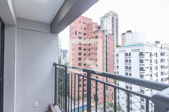 Varanda do Studio de kitnet/studio à venda com 1 quarto, 25m² em Campo Belo, São Paulo