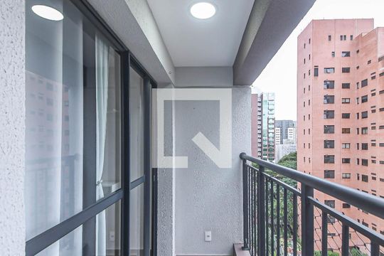 Varanda do Studio de kitnet/studio à venda com 1 quarto, 25m² em Campo Belo, São Paulo