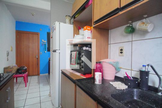 Cozinha de apartamento à venda com 2 quartos, 50m² em Canudos, Novo Hamburgo