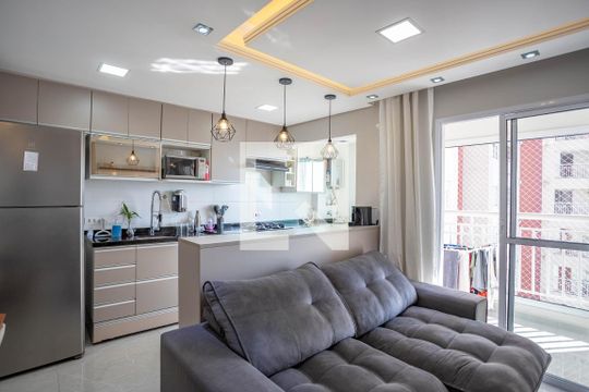 Sala de apartamento à venda com 2 quartos, 56m² em Centro, Diadema