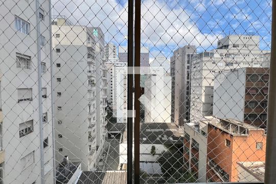 Vista da Sala de apartamento para alugar com 1 quarto, 40m² em Cerqueira César, São Paulo
