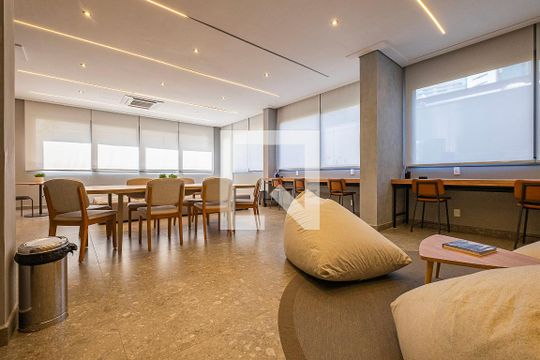Área comum - Coworking de kitnet/studio à venda com 1 quarto, 25m² em Pinheiros, São Paulo