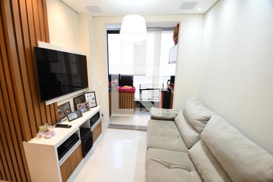Sala de apartamento à venda com 2 quartos, 56m² em Bonfim, Campinas