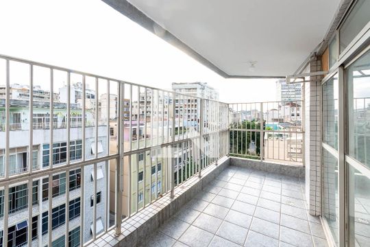 Varanda da Sala de apartamento à venda com 3 quartos, 100m² em Tijuca, Rio de Janeiro