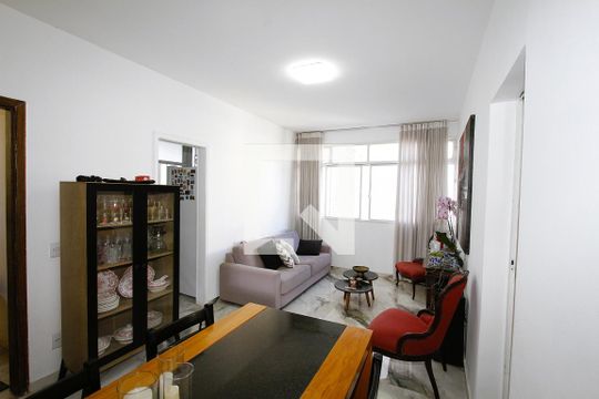 Sala de apartamento à venda com 3 quartos, 105m² em Coracao de Jesus, Belo Horizonte