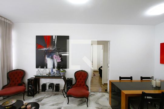 Sala de apartamento à venda com 3 quartos, 105m² em Coracao de Jesus, Belo Horizonte