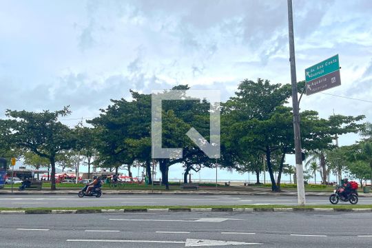Vista da Rua de kitnet/studio para alugar com 1 quarto, 22m² em José Menino, Santos