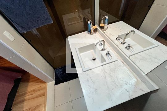 Banheiro da Suíte 1 de apartamento à venda com 4 quartos, 189m² em Água Fria, São Paulo