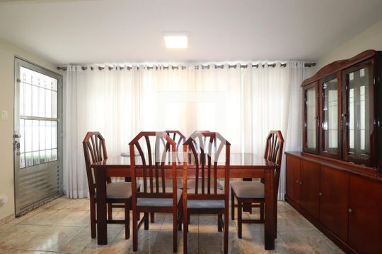 Casa 1 - Sala de casa à venda com 3 quartos, 348m² em Vila Alzira, Santo André