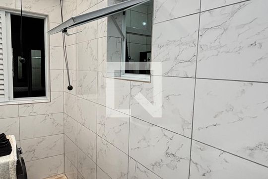 Área de Serviço de apartamento à venda com 2 quartos, 80m² em Vila Tibiriçá, Santo André