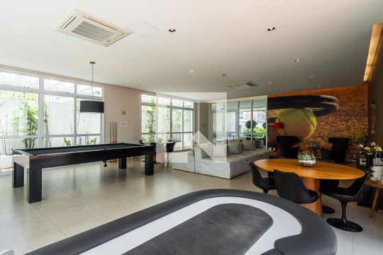 Área comum - Salão de jogos de apartamento à venda com 1 quarto, 106m² em Pinheiros, São Paulo