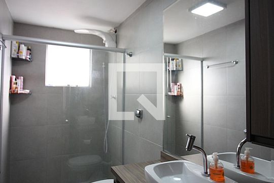 Banheiro Social de apartamento à venda com 2 quartos, 78m² em Vila Santa Luzia, São Bernardo do Campo
