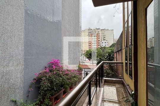 Varanda do quarto de apartamento para alugar com 1 quarto, 30m² em Copacabana, Rio de Janeiro