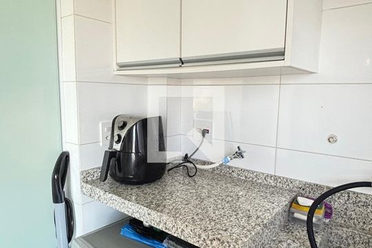 Área de Serviço de apartamento à venda com 3 quartos, 97m² em Vila Scarpelli, Santo André
