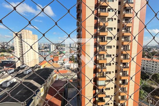 Quarto 1 Vista de apartamento à venda com 3 quartos, 97m² em Vila Scarpelli, Santo André