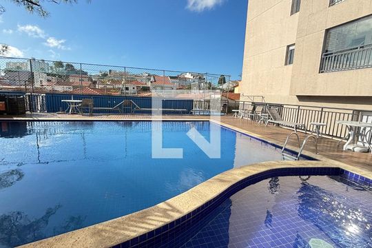 Piscina de apartamento à venda com 3 quartos, 97m² em Vila Scarpelli, Santo André