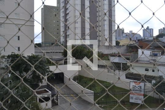 Vista Sala de apartamento à venda com 3 quartos, 70m² em Vila Valparaíso, Santo André