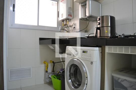 Lavanderia de apartamento à venda com 3 quartos, 70m² em Vila Valparaíso, Santo André