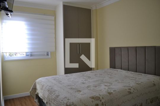 Suíte de apartamento à venda com 3 quartos, 70m² em Vila Valparaíso, Santo André
