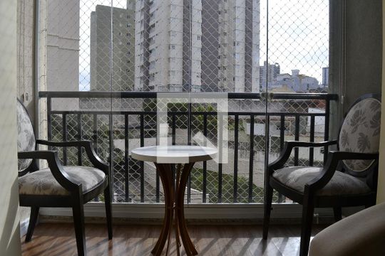 Sala de apartamento à venda com 3 quartos, 70m² em Vila Valparaíso, Santo André
