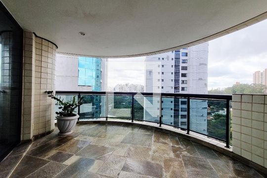 Varanda da Sala de apartamento para alugar com 4 quartos, 288m² em Paraíso do Morumbi, São Paulo