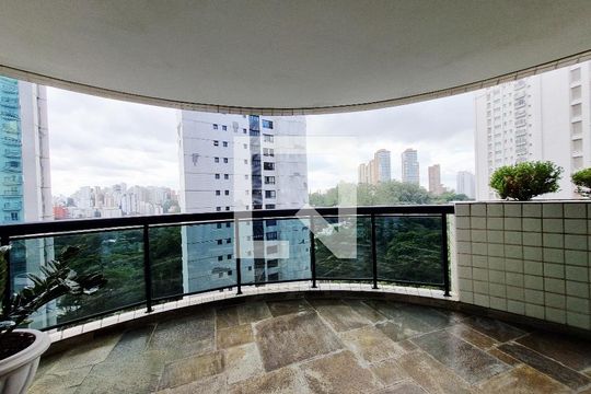 Varanda da Sala de apartamento para alugar com 4 quartos, 288m² em Paraíso do Morumbi, São Paulo