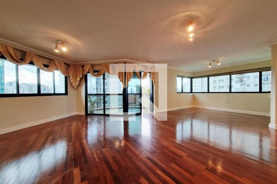 Sala de apartamento para alugar com 4 quartos, 288m² em Paraíso do Morumbi, São Paulo