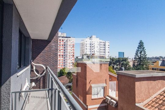 Varanda da Sala de apartamento à venda com 3 quartos, 112m² em Cristal, Porto Alegre