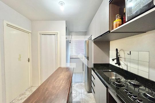 Cozinha de apartamento à venda com 2 quartos, 55m² em Canudos, Novo Hamburgo