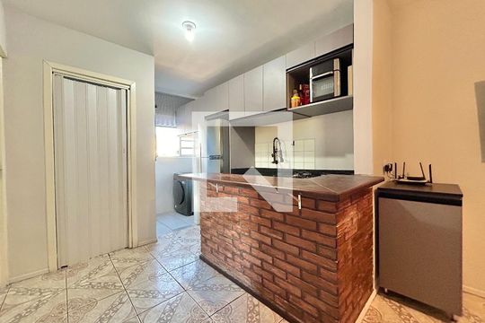 Cozinha de apartamento à venda com 2 quartos, 55m² em Canudos, Novo Hamburgo