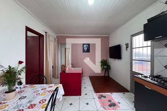 Sala/Cozinha de casa à venda com 2 quartos, 140m² em Santos Dumont, São Leopoldo