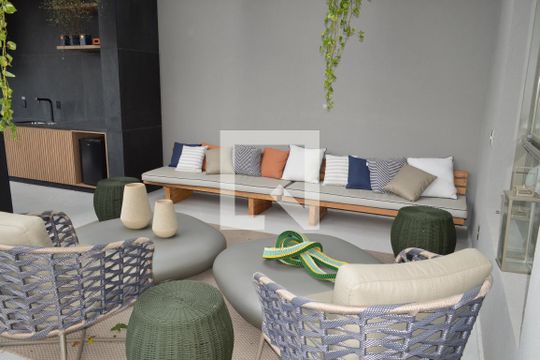 Área de churrasqueira de apartamento à venda com 2 quartos, 76m² em Vila Mariana, São Paulo